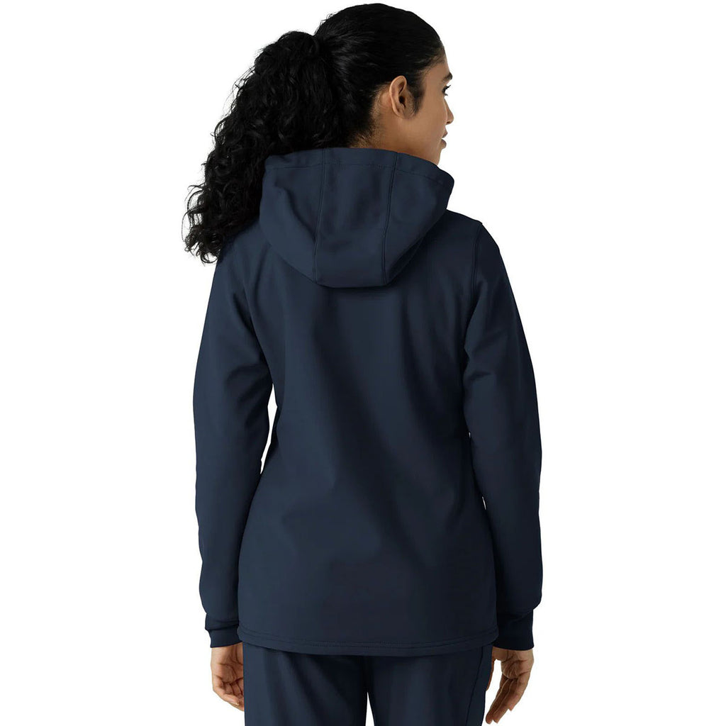 Carhartt Women's Navy Four-Pocket Bonded Fleece Hoodie