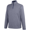 Core 365 Men's Classic Navy/White Venture Heathered Stripe Quarter-Zip