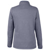 Core 365 Women's Classic Navy/White Venture Heathered Stripe Quarter-Zip