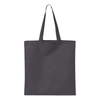 Q-Tees Charcoal Economical Tote Bag