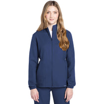 Cherokee Women's Navy 2-Pocket Zip Front Jacket