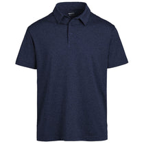 Landway Men's Heather Navy Reflex High Performance Polo