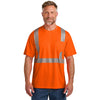 CornerStone Unisex Safety Orange ANSI 107 Class 2 Segmented Tape Tee