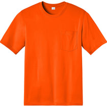 CornerStone Men's Safety Orange Workwear Pro Short Sleeve Pocket Tee
