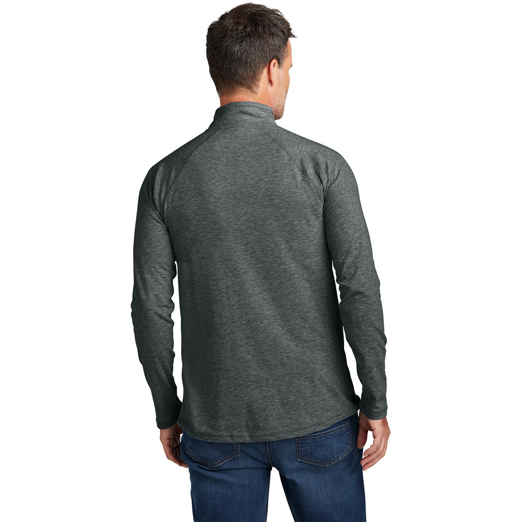 Carhartt Men's Carbon Heather Force 1/4-Zip Long Sleeve T-Shirt