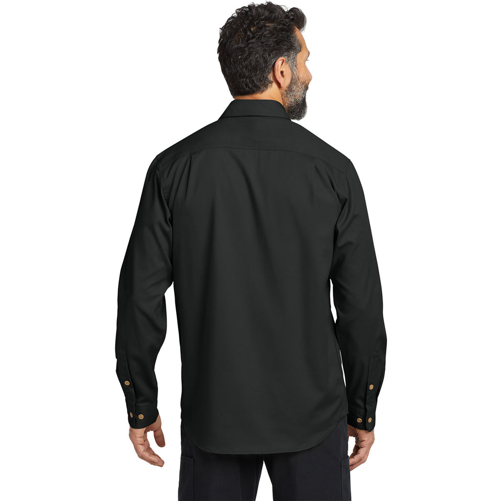 Carhartt Men's Black Rugged Professional Series Long Sleeve Shirt