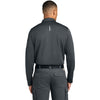 Carhartt Men's Pewter FLD & RSCU Long Sleeve Polo
