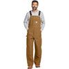 Carhartt Unisex Carhartt Brown Short Firm Duck Insulated Bib Overalls