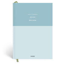Papier Blue/Light Blue Colorblock Calendar Year Planner
