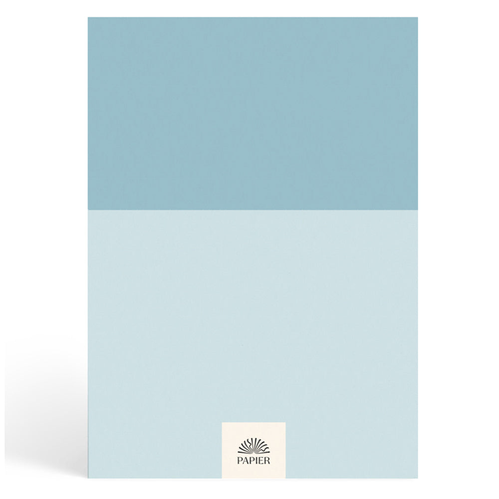 Papier Blue/Light Blue Colorblock Dotted Notebook