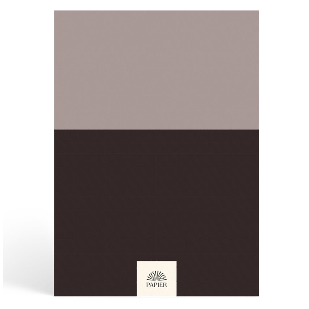 Papier Brown/Charcoal Colorblock Calendar Year Planner