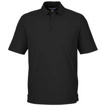 Devon & Jones Men's Black CrownLux Performance Windsor Welded Polo