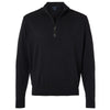Devon & Jones Men's Black New Classics Quarter-Zip Sweater