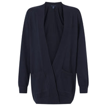 Devon & Jones Women's Navy New Classics Open Cardigan Sweater
