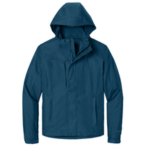 Eddie Bauer Men's Deep Sea Blue/Dark Adriatic Rain Jacket