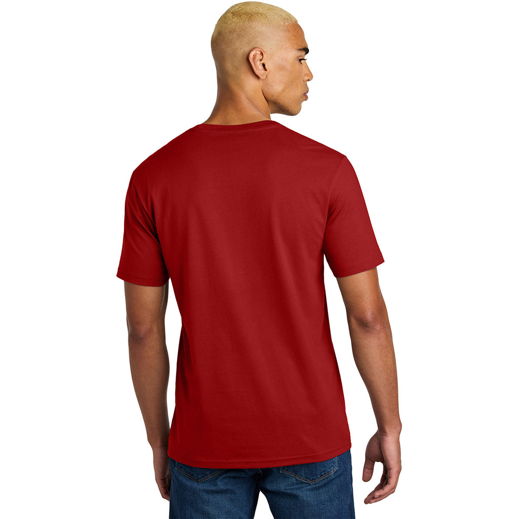 District Unisex Classic Red Perfect Weight Icon Tee