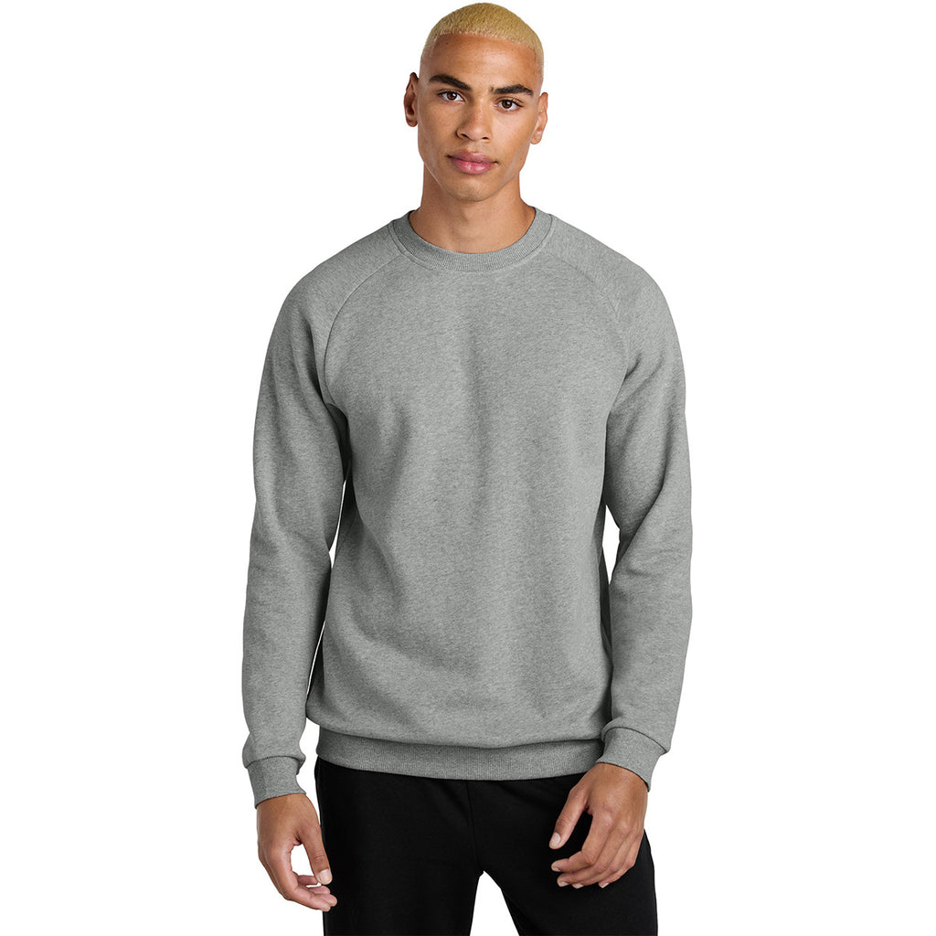 District Men's Heathered Steel Cloud Fleece Crew