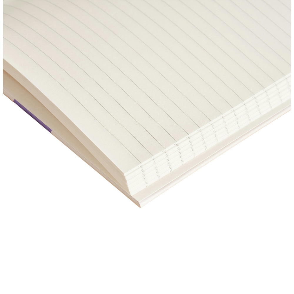 Papier Mid Blue Demi Lined Notebook