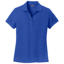 Eddie Bauer Women's Brilliant Blue Cotton Pique Polo