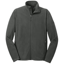 Eddie Bauer Men's Grey Steel Full-Zip Microfleece Jacket
