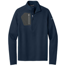 Eddie Bauer Men's River Blue Half Zip Performance Fleece Jacket