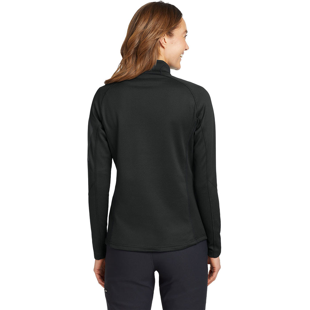 Eddie Bauer Women's Black Half Zip Performance Fleece Jacket