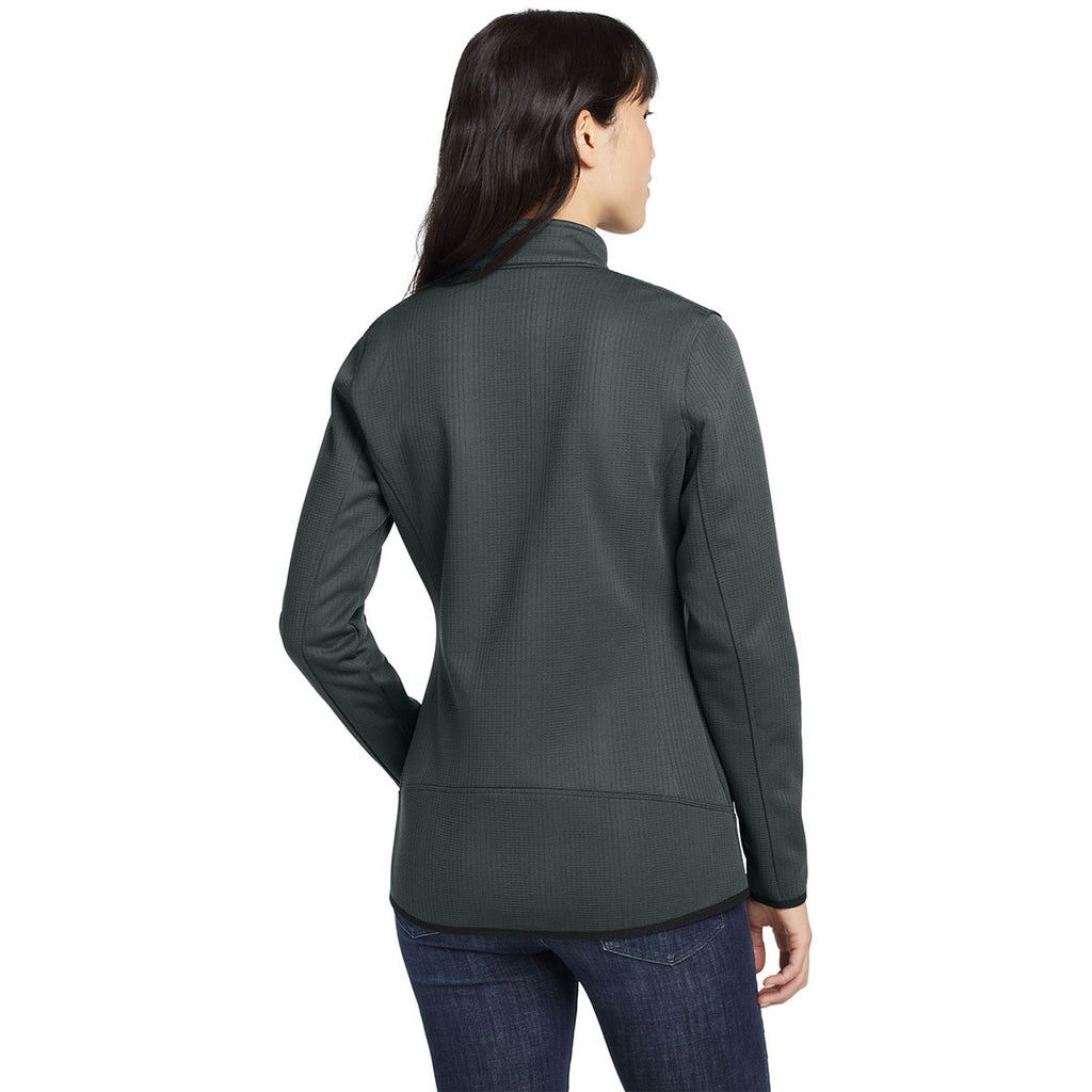 Eddie Bauer Women's Grey Steel Dash Full-Zip Fleece Jacket