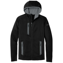 Eddie Bauer Men's Black Sport Hooded Full-Zip Fleece Jacket