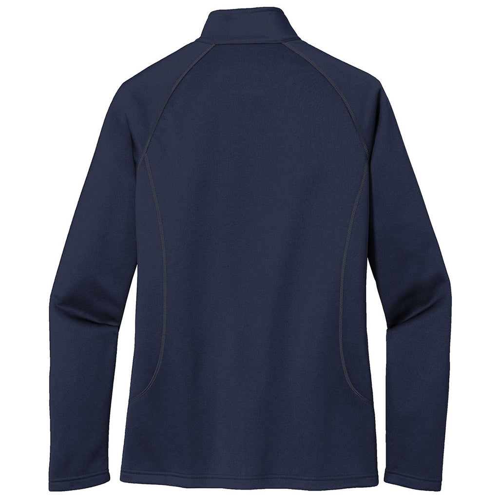 Eddie Bauer Women's River Blue Smooth Fleece Base Layer Full-Zip