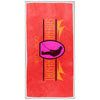 The Magnet Group Red/White Border The Edge Beach Towel