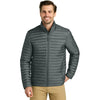 Eddie Bauer Men's Metal Grey Packable Quilted Full-Zip