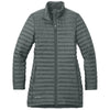 Eddie Bauer Women's Metal Grey Packable Quilted Full-Zip