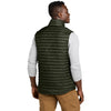 Eddie Bauer Men's Olive Green Packable Quilted Vest