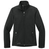 Eddie Bauer Women's Black Shaded Crosshatch Softshell Jacket