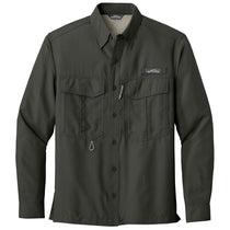 Eddie Bauer Men's Boulder Grey L/S Performance Fishing Shirt