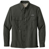 Eddie Bauer Men's Boulder Grey L/S Performance Fishing Shirt
