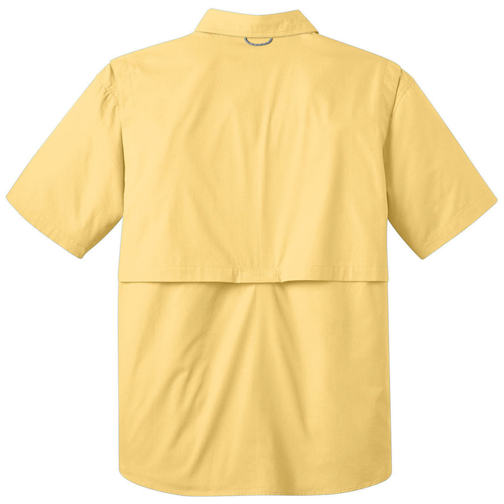 Eddie Bauer Men's Goldenrod Yellow S/S Fishing Shirt