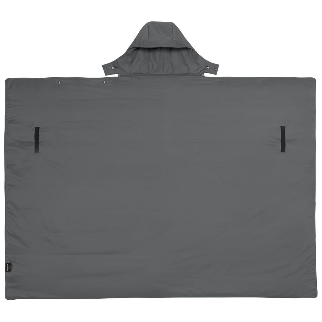 Eddie Bauer Metal Grey Puffy Camp Poncho