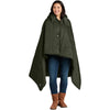 Eddie Bauer Olive Green Puffy Camp Poncho