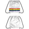 Pop Promos White Pride Drawstring Bags