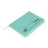 Logomark Aqua Manhattan II Gift Set w/Magnetic Journal & Recycled Pen