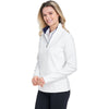 Fairway & Greene Women's White/Eclipse Wells Quarter-Zip Tech Pullover