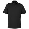 Fairway & Greene Men's Black USA Made Tournament Solid Tech Polo