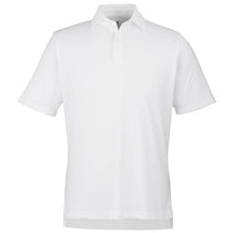 Fairway & Greene Men's White USA Made Tournament Solid Tech Polo