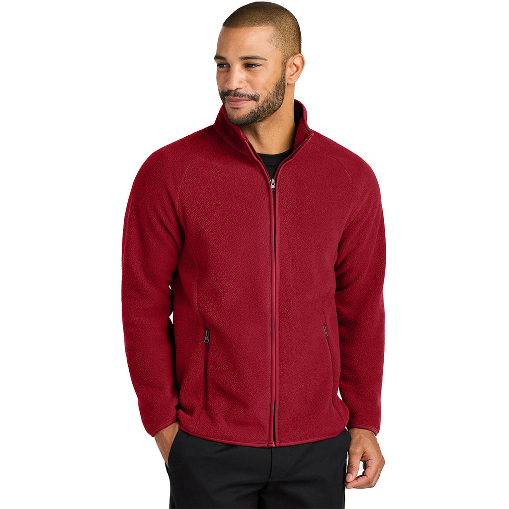 Port Authority Men's Rich Red C-FREE Raglan Fleece