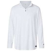 Oakley Men's White Team Issue Podium Quarter-Zip Pullover