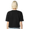 American Apparel Women's Black French Terry Mid-Length Boxy Top