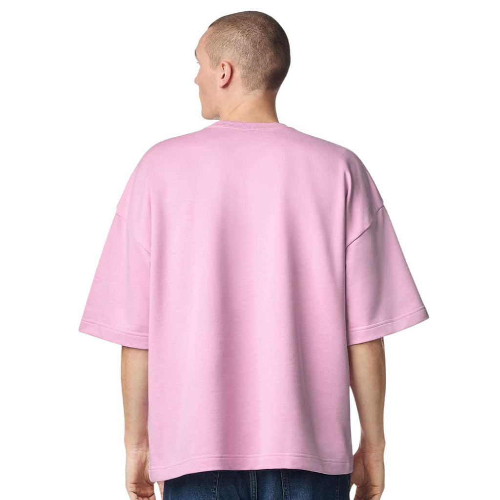 American Apparel Unisex Powder Pink French Terry Ex Crew Top