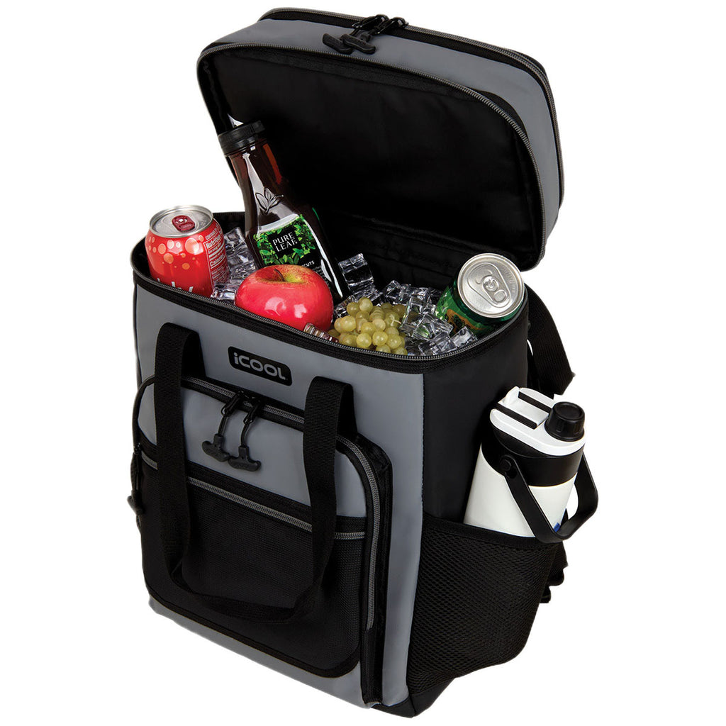 iCOOL Grey 24-Can Pinecrest Cooler Backpack