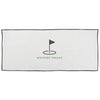 The Magnet Group White Caddy Waffle Weave Golf Towel